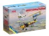 ICM 32039 WWII training biplanes Bucker Bu 131D, DH.82A Tiger Moth, Stearman PT-17 1/32
